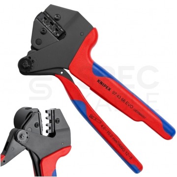 Zaciskarka złączy konektorów solarnych MC4 EVO do kabli 4,0-10,0mm2 Crimp System KNIPEX 97 43 66 EVO