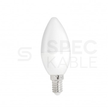 Żarówka LED E14 230V 6W 520lm 6000K świecowa ściemnialna barwa CW biała zimna SPECTRUM LED