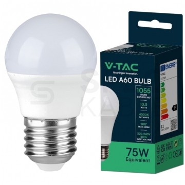 Żarówka LED E27 230V 10,5W 1055lm 4000K IP20 barwa NW biała neutralna V-TAC VT-2112-N