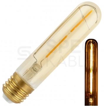 Żarówka LED E27 230V 2W 240lm 2700-3200K Gold Retro Shine cylindryczny T30 barwa WW biała ciepła SPECTRUM LED