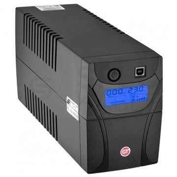 Zasilacz awaryjny UPS PowerBox 360W / 650VA AVR + akumulator AGM 7Ah GT