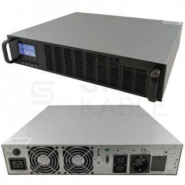 Zasilacz awaryjny UPS RACK 19" 2U 2400W / 3000VA On-Line + 4x akumulator 9Ah AVIZIO Power