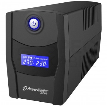 Zasilacz awaryjny UPS TOWER 600W / 1000VA 1x9 Ah VI 1000 STL FR PowerWalker