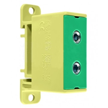 Złączka szynowa 1-torowa ZGX 35mm2 125A żółto-zielona INCOBEX