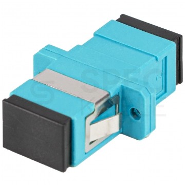 Adapter światłowodowy FO MM simplex SC/UPC-SC/UPC aqua OM3 LANBERG