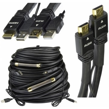 OUTLET AUDA Prestige Kabel HDMI 1.4a Premium High Speed Full HD 4K@24 60m ze wzmacniaczem USB