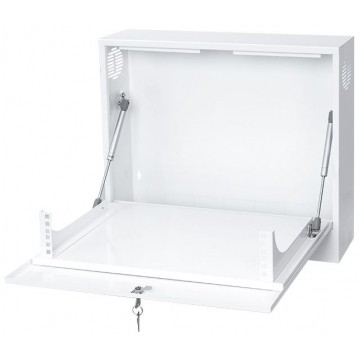 OUTLET Obudowa RACK 19" 2U 130mm pionowa biała